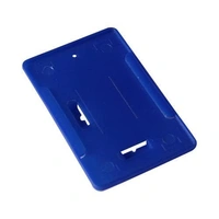 Plastic Blue ID PVC Card Holder/Badge for Vertical Office ID Cards for Office ID Card 