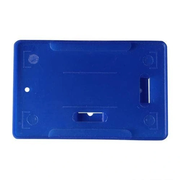 Plastic Blue ID PVC Card Holder/Badge for Vertical Office ID Cards for Office ID Card 