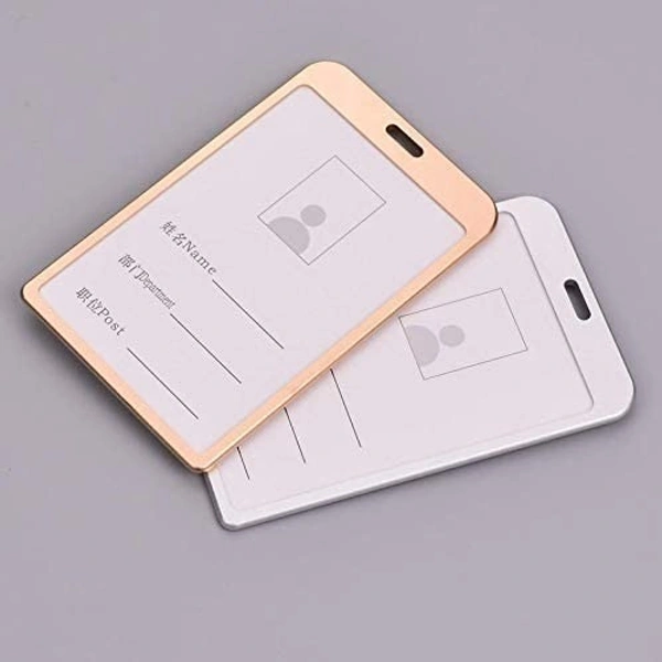 Metallic Id Cover Card Holder (Rose Gold)