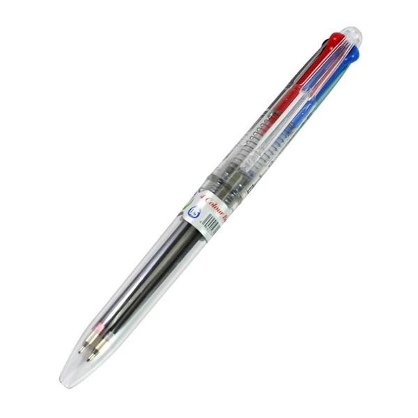 FLAIR Sunny Retractable Ball Pen | Smudge Free | 4 Colors in 1 Pen | Tip Size 0.5 mm | Smooth Writing & Long Lasting Pen | Ball Pen Set For Students