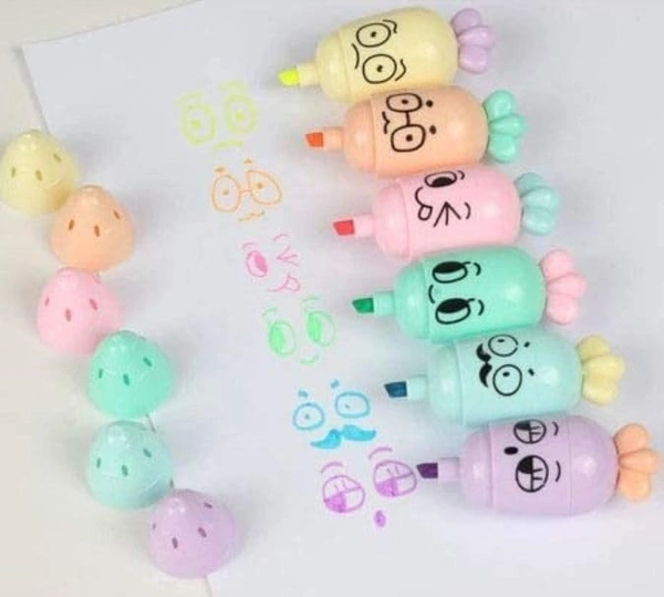 Hi-lighter Marker Softy carot Marker Set Of 6