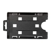 Plastic Black ID PVC Card Holder/Badge for Horizontal and Vertical Office ID Cards
