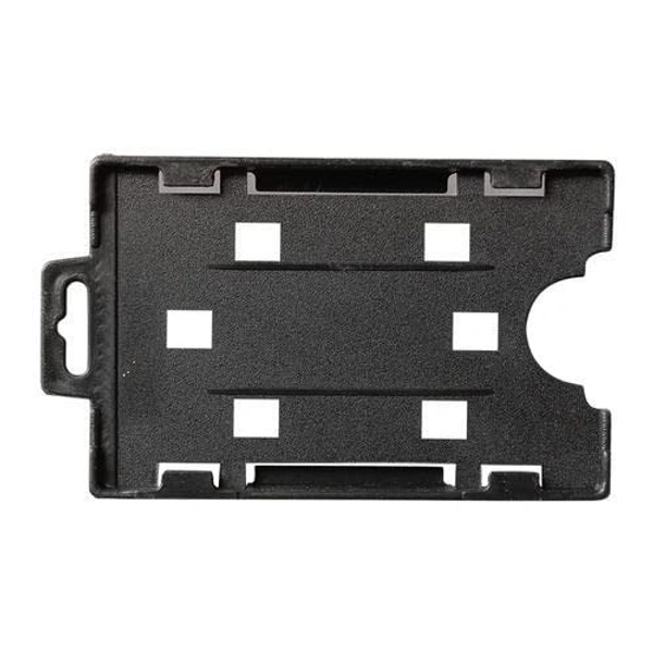 Plastic Black ID PVC Card Holder/Badge for Horizontal and Vertical Office ID Cards
