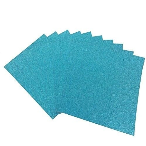 A4 Size Glitter Foam Sheets Adhesive , Blue Colour- for Art & Craft, Decoration, Gift Wrapping, Scrapbooking etc