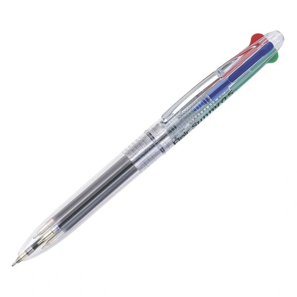 FLAIR Sunny Retractable Ball Pen | Smudge Free | 4 Colors in 1 Pen | Tip Size 0.5 mm | Smooth Writing & Long Lasting Pen | Ball Pen Set For Students