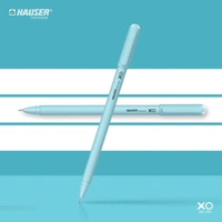 Hauser XO 0.7mm Ball Pen Box Pack | Sleek Body & Minimalistic Design | Matt Finish & Solid Body Type | Low Viscosity Ink With Ultra Durable Tip | Blue Ink