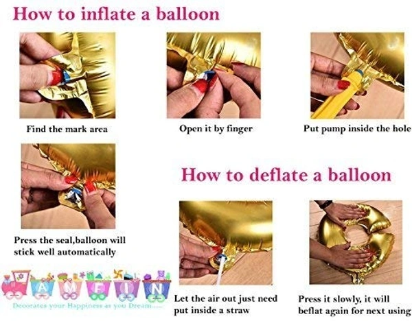 Happy Birthday Letter Foil Balloon Birthday Party Supplies, Happy Birthday Balloons For Party Decoration - Golden