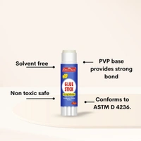 Officemate Glue Stick Non Toxic Transparent Adhesive for Decorations & Craft Projects 8 Gram - 8g
