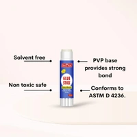 Officemate Glue Stick Non Toxic Transparent Adhesive for Decorations & Craft Projects (5 Gram)  - 5g