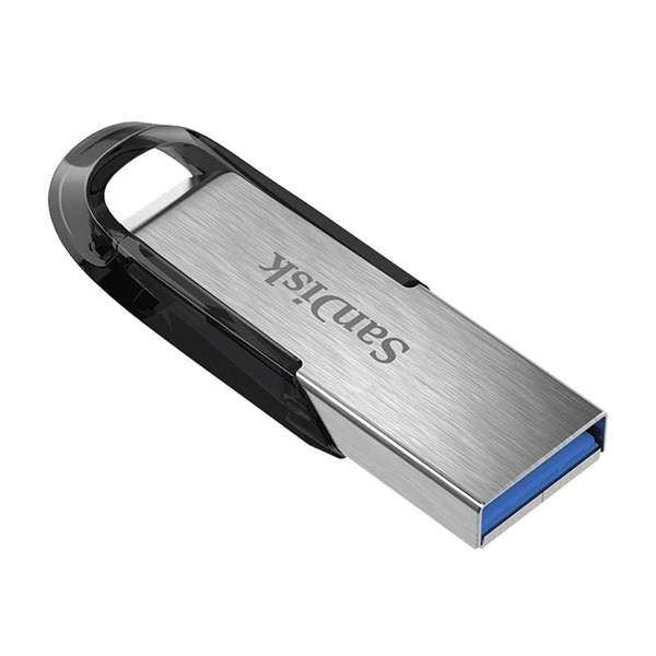 hp SanDisk Ultra Flair 64GB, USB 3.0, Flash Drive, Upto 150MB/s R, Pendrive, Metal, 5Y Warranty (SDCZ73-064G-I35) - S, SILVER