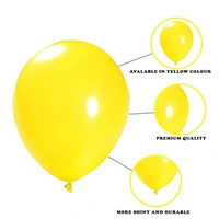 Yellow Balloons for Decoration - 50Pcs Yellow Metallic Balloons