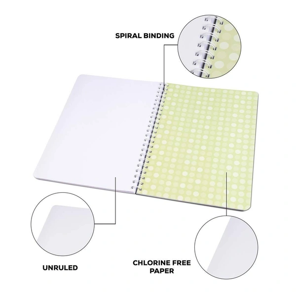 Classmate Pulse 6 Subject Spiral Notebook - Pack of 1 | Unruled | 300 Pages | A4-29.7cm x 21.0cm | Attractive Cover Designs | Soft Cover | Notebooks for College Students - A4