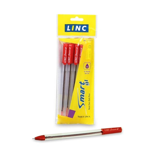 Linc Smart GL 0.6 mm Ball Pen | Red Ink