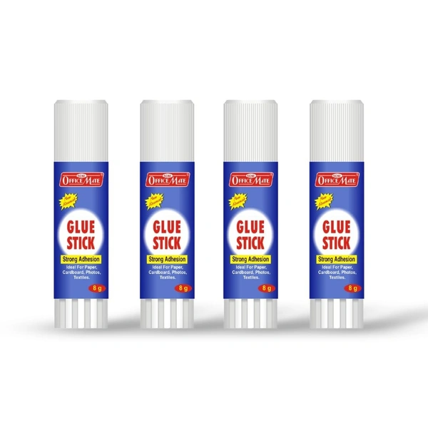 Officemate Glue Stick Non Toxic Transparent Adhesive for Decorations & Craft Projects 8 Gram - 8g