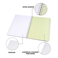 Classmate Pulse 6 Subject Spiral Notebook - Pack of 1 | Unruled | 300 Pages | 26.7cm x 20.3cm | Attractive Cover Designs | Soft Cover | Notebooks for College Students