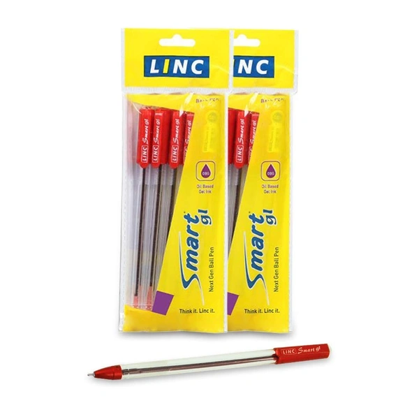 Linc Smart GL 0.6 mm Ball Pen | Red Ink