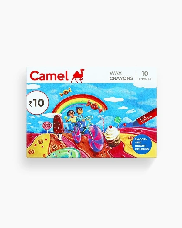 Camel Wax Crayons 10 Shades