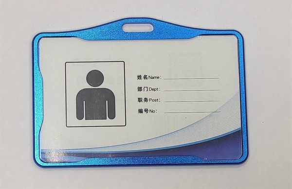 Metallic Id cover  Card Holder (Blue)