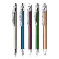 FLAIR Kiemaya Ball Pen Box Pack | Retractable Mechanism with Comfortable Grip for Easy Handling | Shiny & Attractive Metal Body