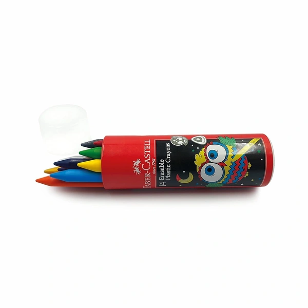 Faber-Castell Erasable Crayon Tin Set - Pack of 14