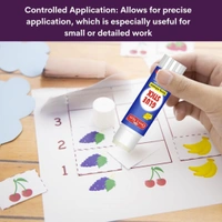 Officemate Glue Stick Non Toxic Transparent Adhesive for Decorations & Craft Projects 8 Gram - 8g