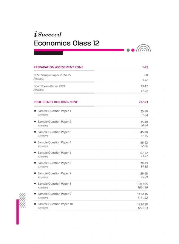 Arihant i Succeed 15 Sample Question Papers for Economics Class 12th | As per latest CBSE Sample Paper issued on 5 Sept. 2024 | 50% CBQs in each paper | Detailed Answers with Step Marking | Fully Solved Latest CBSE Sample Paper For Exam 2025