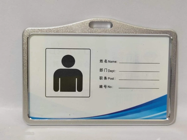 Metallic Id cover Card Holder (Silver)