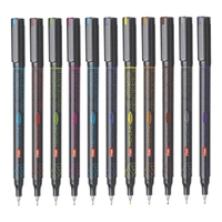 FLAIR Hotline Fineliner Metal Tip Pen | Tip Size 0.7 to 1 mm | Comfortable Grip | Fineliner Pens Set For Mandala, Sketching, Doodling, Journal and Outline | 10 Shades.|color pen