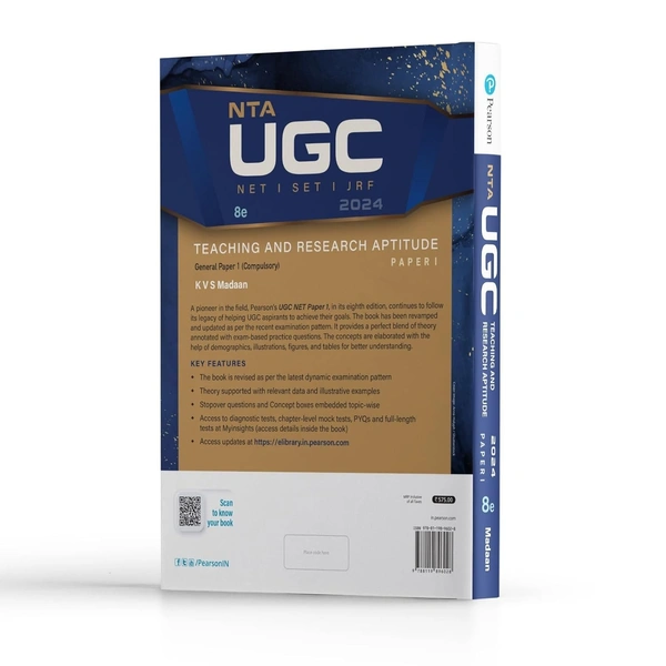 NTA UGC NET '24 Paper 1 By Kvs Madaan|Teaching And Research Aptitude Net/Set/Jrf|Includes 2023 paper (3 Sets) & 23 years chapter wise solved previous year questions|Includes 2600 questions