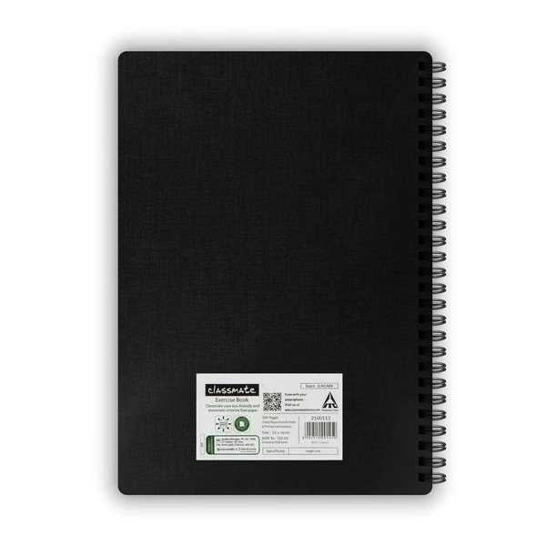 Classmate Pulse Spiral Notebook - Single line, 300 Pages, Wiro, 24cm x 18cm