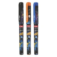 FLAIR Inky Series Monster Liquid Ink Fountain Pen Blister Pack | Rounded Nib With Iridium Tip | Attractive Body | 2 Pieces X-Large Jumbo Cartridges With Each Pack | Blue Ink