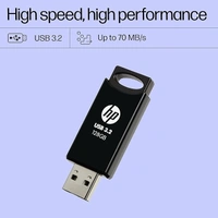 HP 712w 128GB USB 3.2 Flash Drive- Black - 