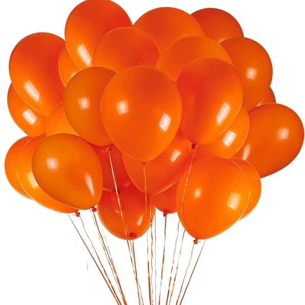 Metallic Balloons Pack Orange Theme Kids Birthday Party Decoration Bachelorette Party Balloon Anniversary Item - Pack of 50 Balloons