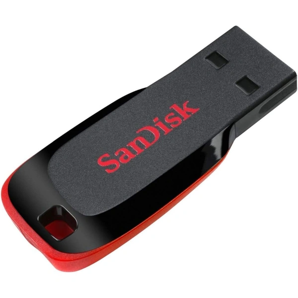 SanDisk Cruzer Blade 32GB, USB 2.0, Flash drive, Pendrive, Red, 5Y Warranty (SDCZ50-032G-I35) - 