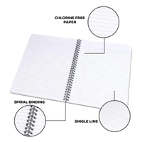 Classmate Pulse Spiral Notebook - Single line, 300 Pages, Wiro, 24cm x 18cm