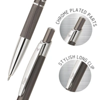 FLAIR Miami Metal Ball Pen Box Pack | Retractable Mechanism with Comfortable Grip for Easy Handling | Shiny & Attractive Metal Body