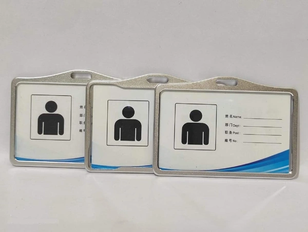 Metallic Id cover Card Holder (Silver)