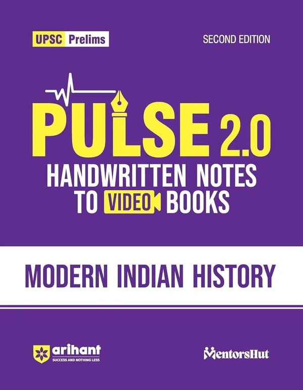 UPSC Prelims Pulse 2.0 Handwritten Notes To Video Books Modern Indian History Second Edition English Medium