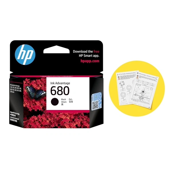 HP 680 Black Original Ink Advantage Cartridge