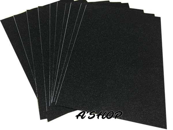 A4 Size Glitter Foam Sheets Adhesive , Black Colour- for Art & Craft, Decoration, Gift Wrapping, Scrapbooking etc