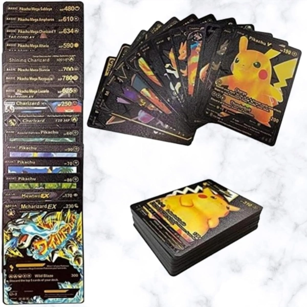 Pokemon cards, Kids playing cards, set of 55 pcs, Dark edition