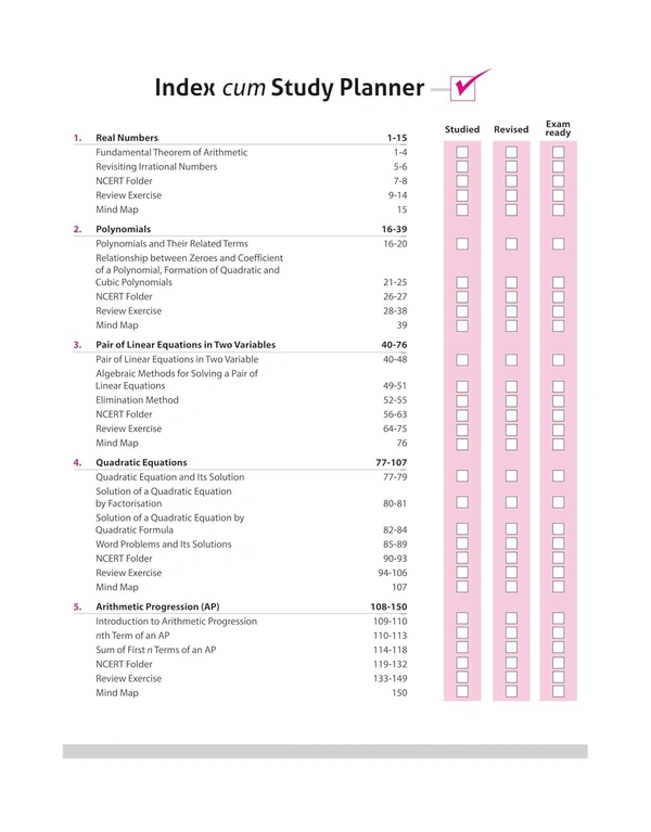 Arihant All in One Mathematics Class 10 for CBSE Exams 2025-26 | Revised Edition as per latest syllabus | Simplified Theory, All Types of Exam Pattern Questions, CBQs, Sample Question Papers, Mind Maps, Topic & Chapter Exercises, Activities, Board Papers
