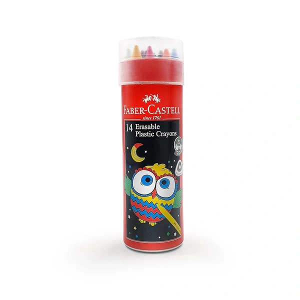 Faber-Castell Erasable Crayon Tin Set - Pack of 14