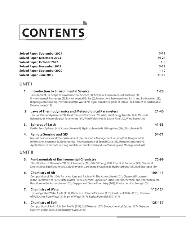Arihant NTA UGC NET/ JRF/ SET PAPER-2 Environmental Science | As per updated syllabus | 3 Model Papers with latest solved papers