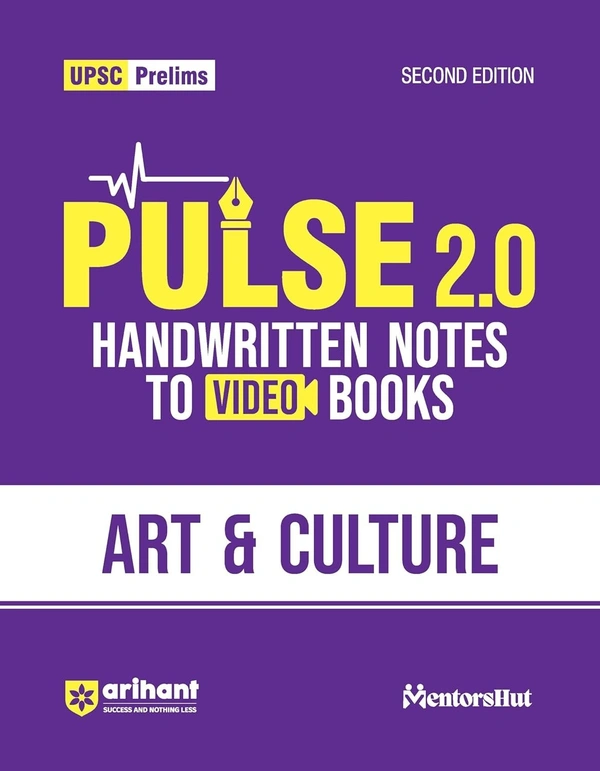 Arihant UPSC Prelims Pulse 2.0 Handwritten Notes to Video Books Arts & Culture | Second Edition
