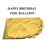 Happy Birthday Letter Foil Balloon Birthday Party Supplies, Happy Birthday Balloons For Party Decoration - Golden