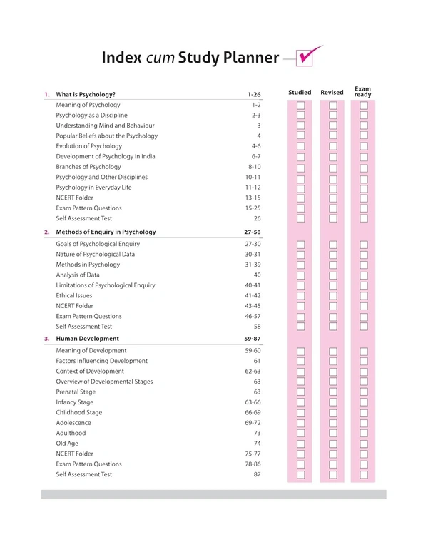 Arihant All in One Psychology Class 11 for CBSE Exams 2025-26 | Revised Edition as per latest syllabus | Simplified Theory, All Types of Exam Pattern Questions, CBQs, MCQs, A-R, Case Based, Sample Question Papers, & Project Work