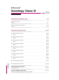 Arihant i Succeed 10 Sample Question Papers for Sociology Class 12th | As per latest CBSE Sample Paper issued on 5 Sept. 2024 | 50% CBQs in each paper | Detailed Answers with Step Marking | Fully Solved Latest CBSE Sample Paper For Exam 2025