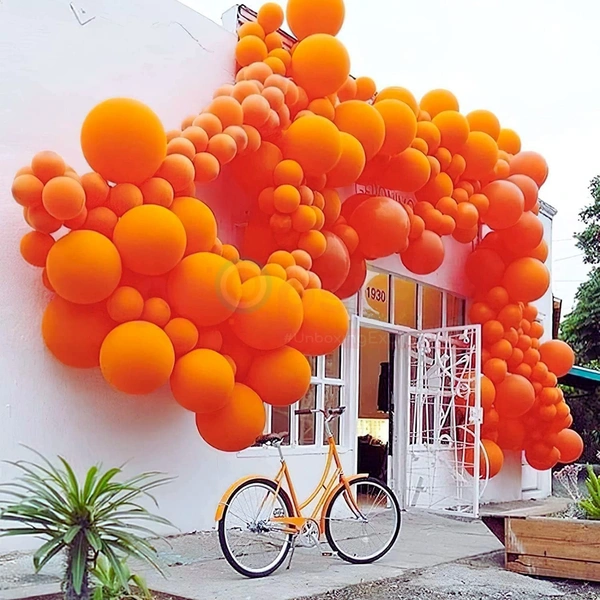 Metallic Balloons Pack Orange Theme Kids Birthday Party Decoration Bachelorette Party Balloon Anniversary Item - Pack of 50 Balloons