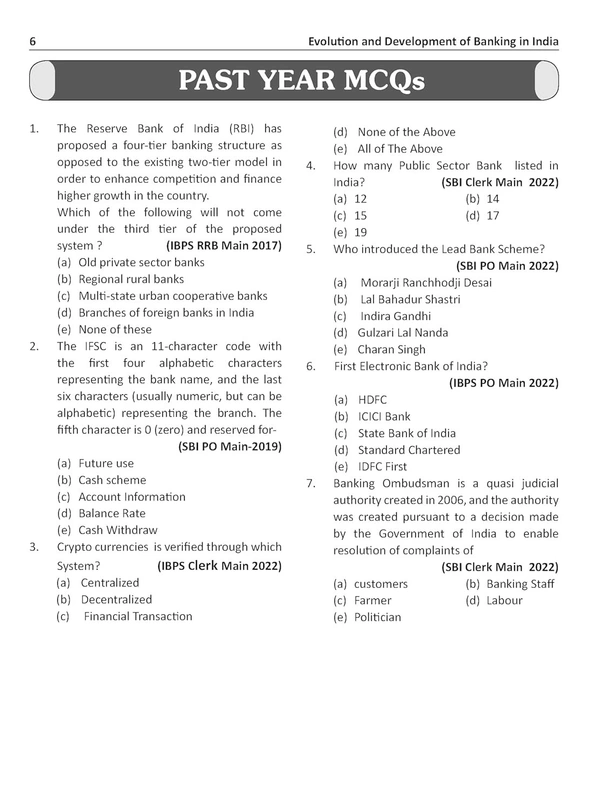 Disha Banking Awareness for SBI, IBPS, RRB, RBI Bank Clerk/ PO & Insurance Exams with PYQs 6th Edition | Explanatory Notes & Practice Questions